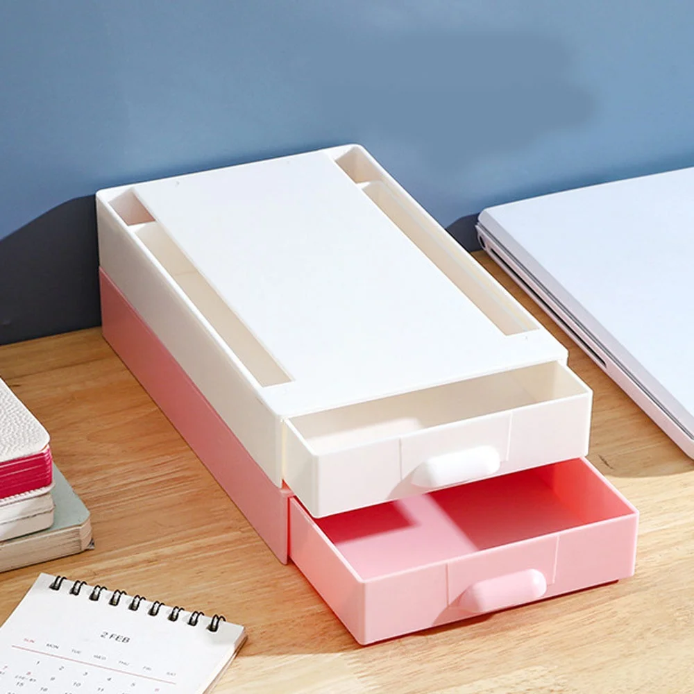 Desk Under Adhesive Drawer-type Pencil Storage Case Hidden Office Stationery Sundries Storage Drawer Box( Not Including Others)