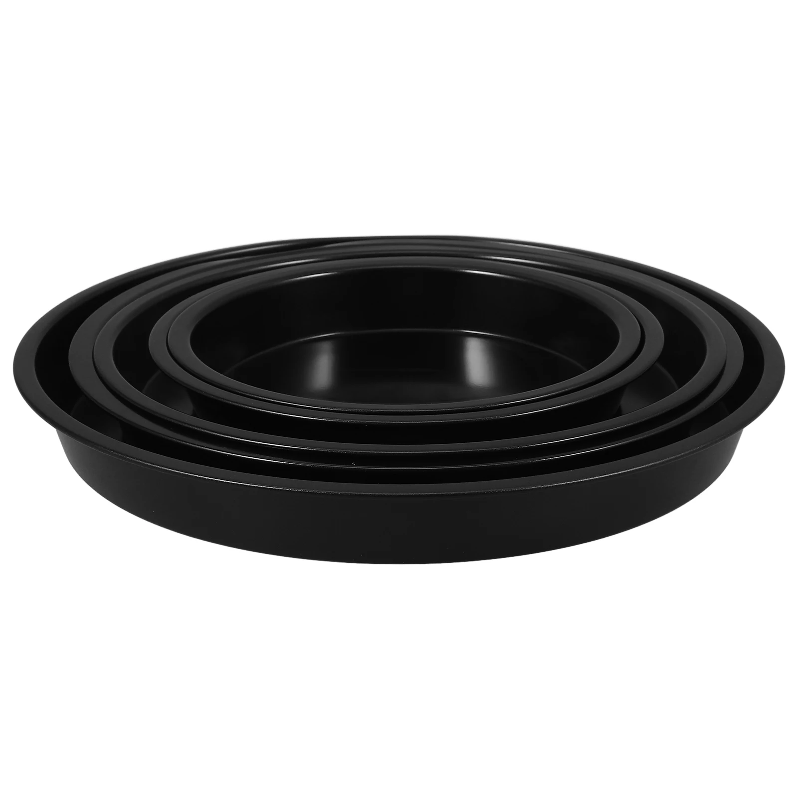 Juego de bandeja redonda antiadherente para Pizza, bandeja para hornear de acero inoxidable, utensilios para hornear pasteles, diseño perforado, fácil de limpiar, uso en horno, 1 Juego