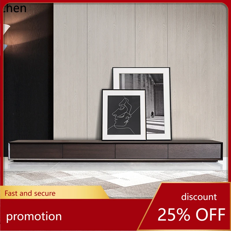 

ZML TV Cabinet Living Room Home Modern Minimalist Extremely Narrow Floor TV Cabinet