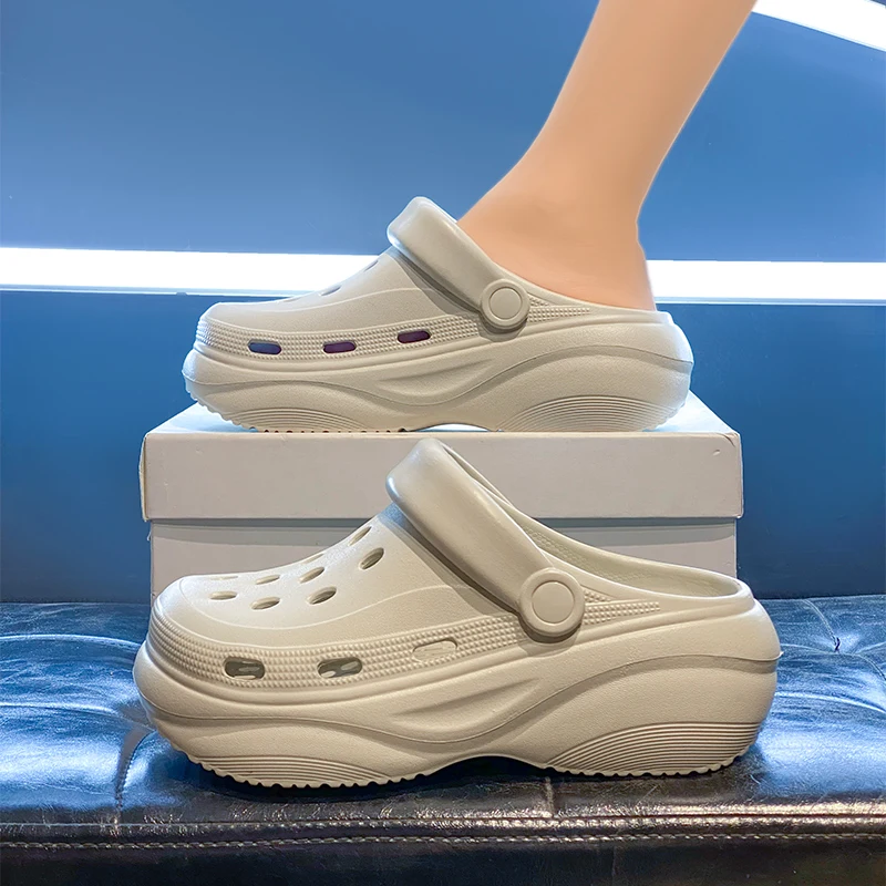 

Women's Summer Non-Slip Heightening Sandals Two-Wear Beach Toe Sandals