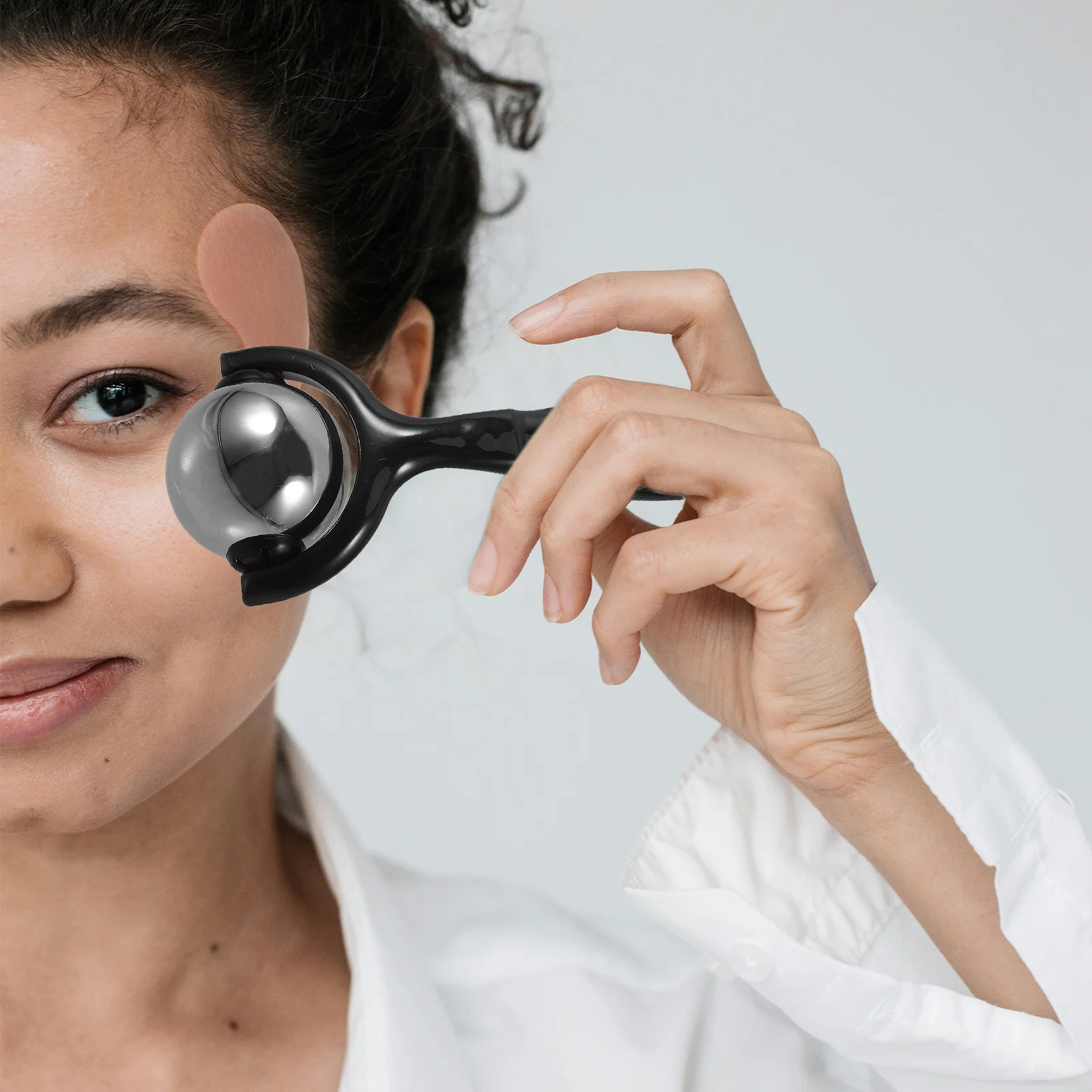 

Metal Facial Roller Face Massage Tool With Smooth Edges Polished Finish Durable Guasha Scraping Tool For Eye Face Skin Care