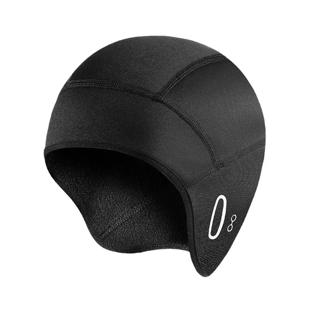 Winter Warm Fleece Skull Cap Helmet Liner Ski Cycling Bike Hat Men Motocycle Riding Hat Windproof Glasses Hole With MTB I9Q5