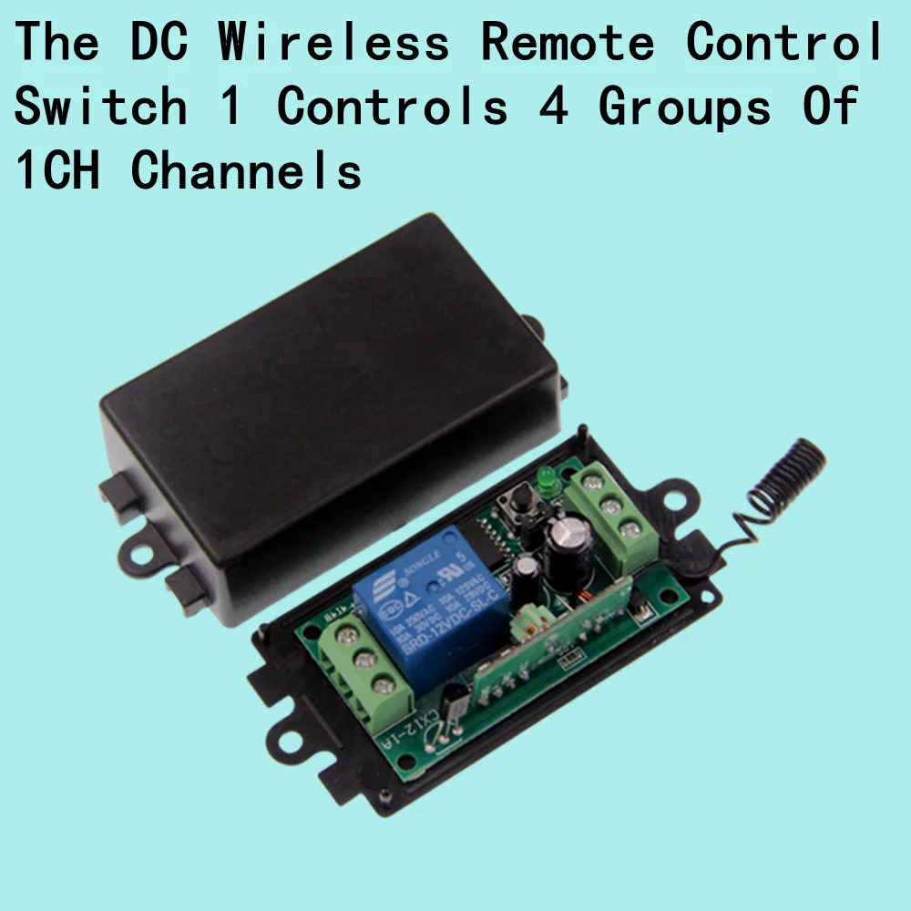 

433MHz Wireless Remote Control Switch DC 12V 24V 9V Split 1CH Relay Receiver RF Control Outdoor Camping Light/Car Rear LED Light