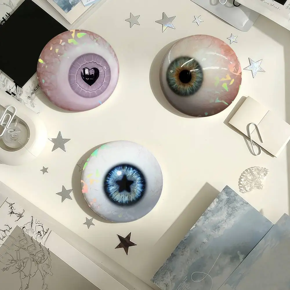 Y2K Style Eyeball fashion personality Laser Badge Pins Handmade Brooches for Backpack Gifts Bag Decor Fans Collect