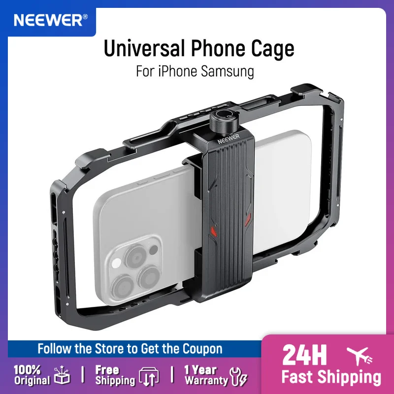 NEEWER Universal Phone Cage for Videomaking, Vlogging