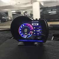 OLANGDA Newest Head Up Display Auto Display OBD2+GPS Smart Car HUD Gauge Digital Odometer Security Alarm Water&Oil Temp. RPM