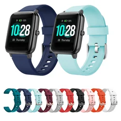 19mm Band for Amazfit Active Silicone Band Original Universal Accessories Outdoor Women Man Official Man Strap for ID205L 19mm