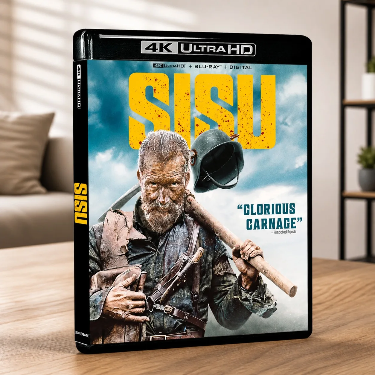 HOT 4K UHD Sisu (2022) PS5 Compatible XSX BD Blu-ray Movie Disc, Dolby Vision