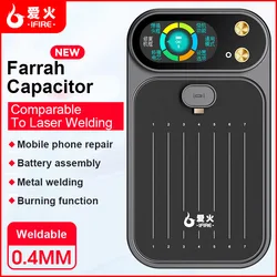 NEW IFIRE MF2 Transplanted Cell Spot Welder for Mobile Phone Maintenance Farad Capacitor Battery Repair Spot Welding Machine