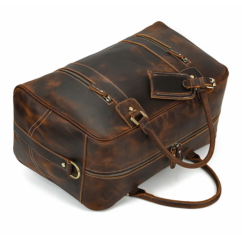 

Мужская дорожная сумка на слинге, уличная сумка, модная дорожная сумка в стиле ретро, кожаные сумки большой вместимости, Bolsas Para Viagens MHLXB