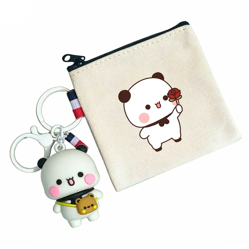 Bubu Dudu Yier Bear Panda Coin Purse Wallets Cute Boy Girl Portable Wallet Women Men Cartoon ID Card Storage Bag Birthday Gift view 3