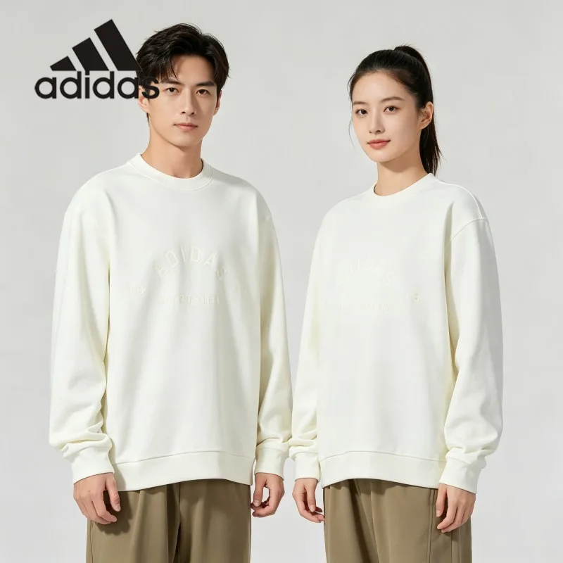 adidas Baggy Longline Vintage Hood Pullover Extended Hem Travel Street Casual SweatshirtJL6064 1PCS
