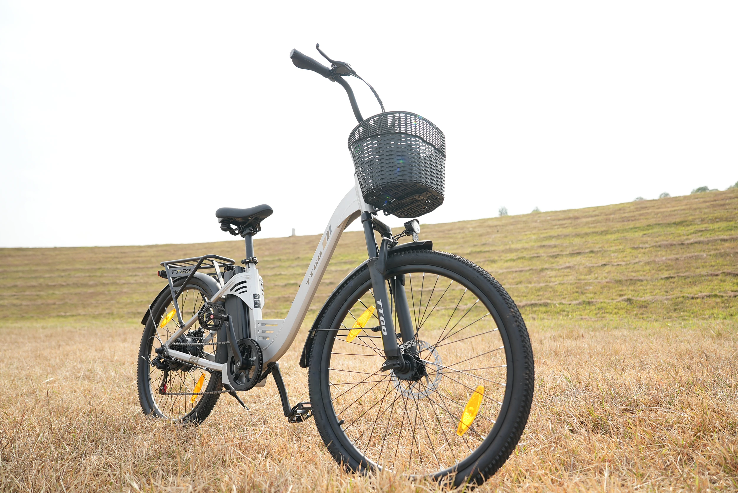 TTGO C2 PRO Erwachsenen 250W Elektrofahrrad 36V 648WH Aluminium-Rahmen E-Bike, 7-Gang-Getriebe, Doppelscheibenbremse Citybike für Herren – Detail 4
