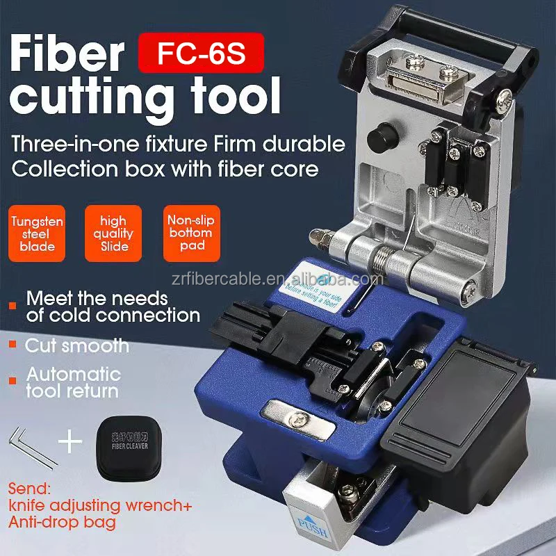 High Precision FC-6S FTTH Optical Fiber Cleaver Cable Cutter view 2