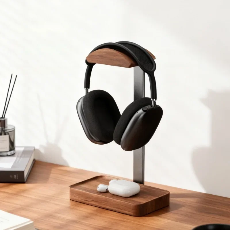 Head Mounted Earphones Storage Holders Desk Game Headset Shelf Creativity Earphones Holder Rectangle Bottom Organizers Tray