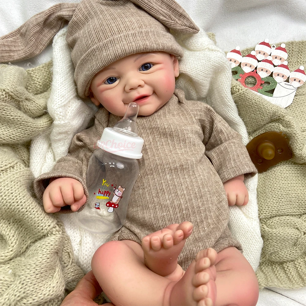 

17-дюймовая кукла-реборн с открытыми глазами (девочка/мальчик), полностью из мягкого силикона, с реалистичными венами и капиллярами, утяжеленная, коллекционная, имитирующая новорожденного