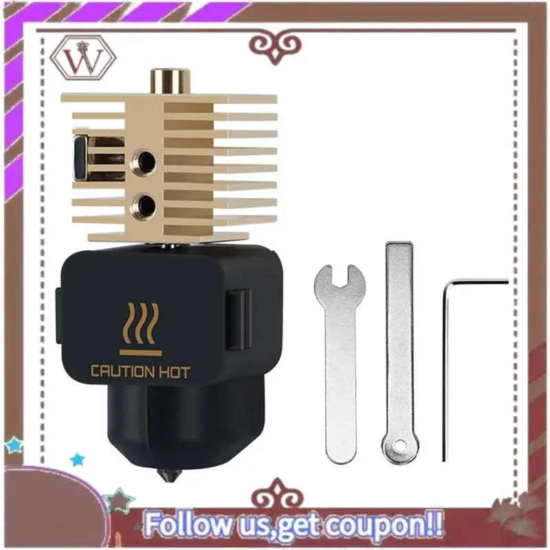 

Обновленный комплект Hotend ABBG для мини-сопло из закаленной стали Bambu Lab A1/A1, латунный радиатор, улучшенная производительность 3D-принтера