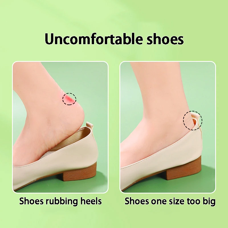 2pcs Silicone Heel pad Heel Sticker Heels Protector Adjust Size Adhesive Non-slip Shoe Pads Pain Relief Foot Care Inserts image 5