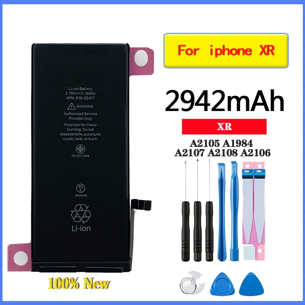 

Battery For IPhone XR A2105 A1984 A2107 A2108 A2106 High Capacity Bateria Replacement Batterie Mobile Phone Battery