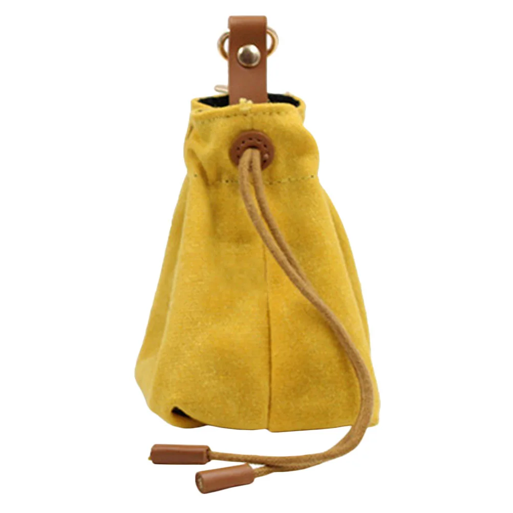

Dog Food Storage Bag Snack Treat Accessory Pouch Snacks Pet Holder Yellow Leash