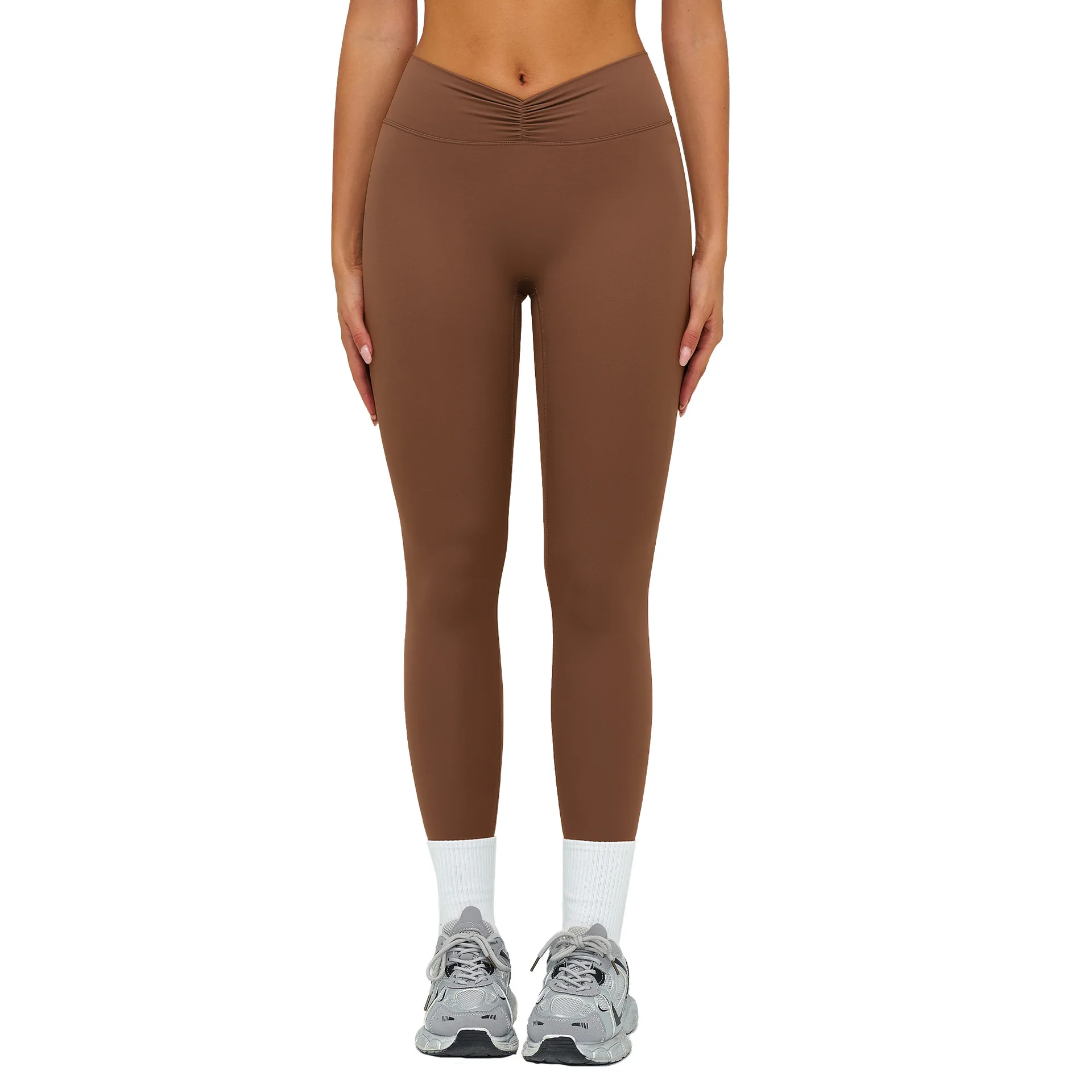 

Maxdutti Yoga Pants, Brushed, High Waisted, Pleated, Tight Fitting Pants, Outdoor Sports, Running, Fitness Pants Woman Clothes