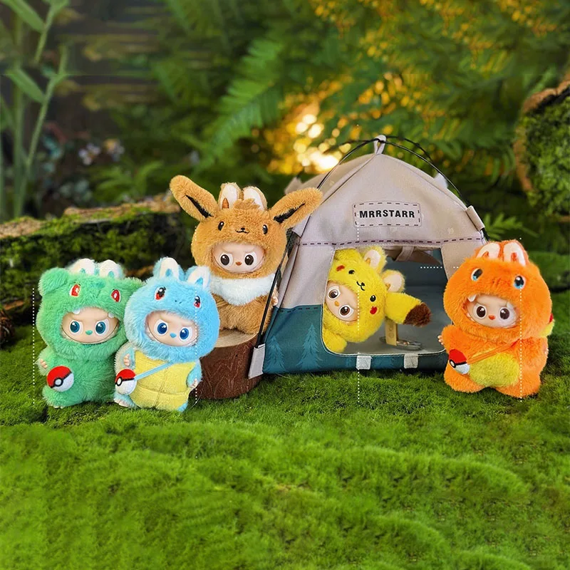 

Новая только одежда для Mini 4,0 Labubu V4, одежда PokéMon Pikachu Eevee Charmander, комплект одежды, аксессуары для кукол, игрушка в подарок