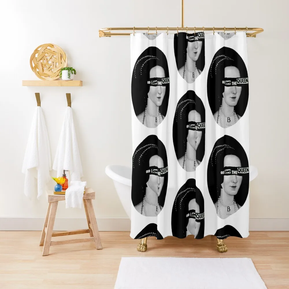 

God Save the Queen - Anne Boleyn Shower Curtain Bathroom Shower Set Bathtub Anime Shower Bathroom And Curtain