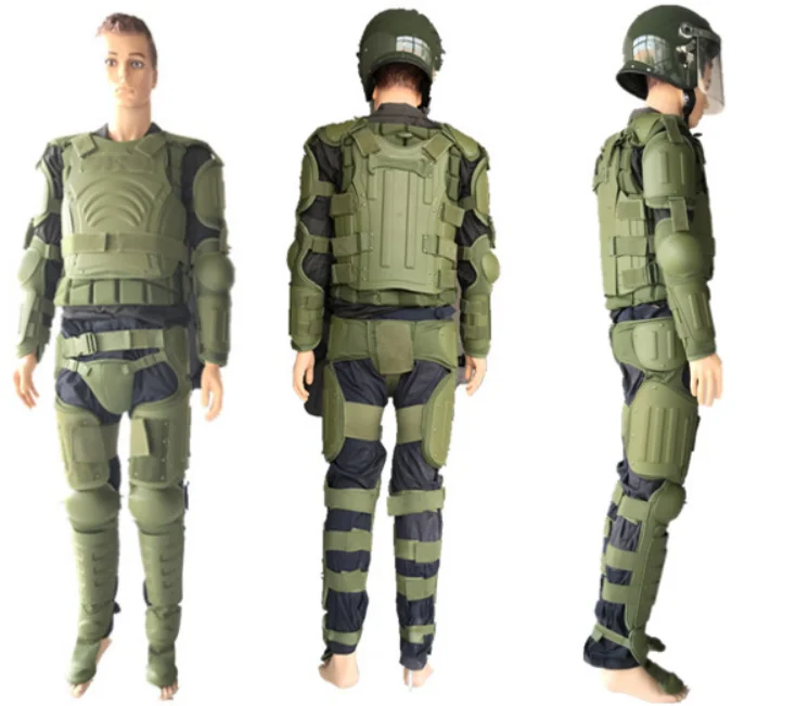 

Cheap stab-proof green full-service elbow pads, shin pads, tactical body safety gear