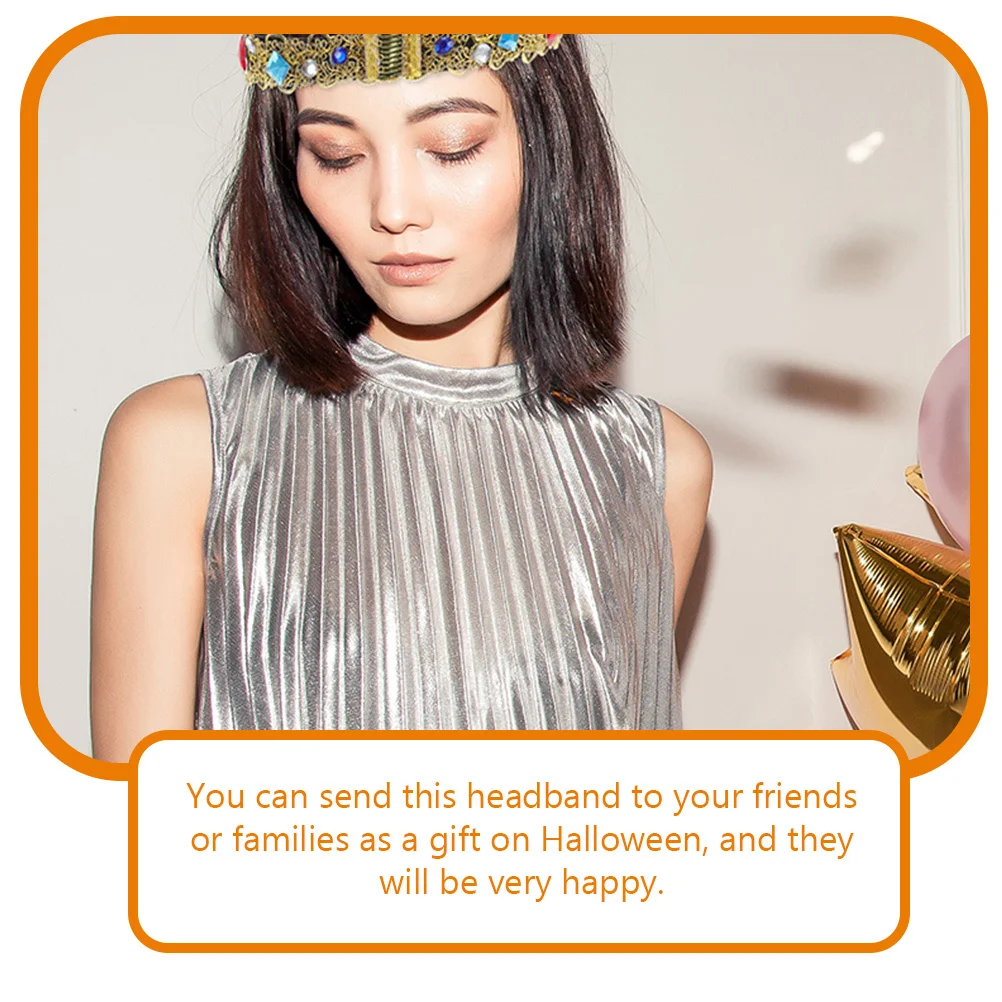 1 セット蛇のヘッドピースエジプトスタイルのヘッドバンドハロウィンコスチュームアクセサリーパーティーの装飾コスプレ小道具上腕バンドカフスネーク