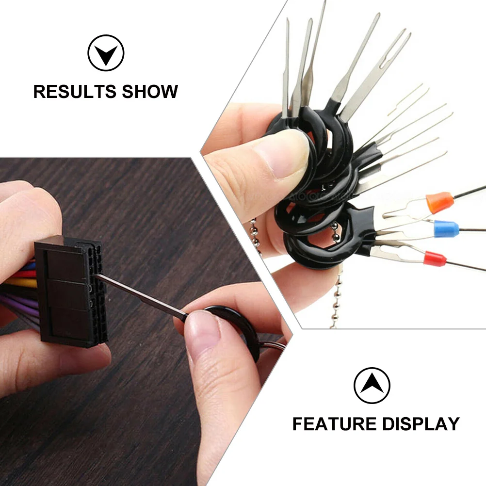 

82Pcs Terminal Removal Tool Kit Rubber Handle Protective Cover Durable Electrical Wire Extractor Kit Car Terminal Repair Puller