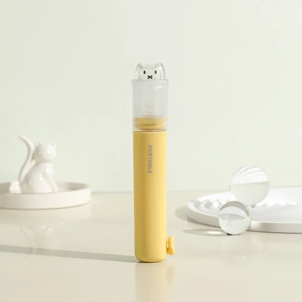 Creative 2-IN-1 Travel Toothbrush Foldable Mini Toothbrush Set Portable Toothpaste Tube Storage Box for Outdoor Camping Travel