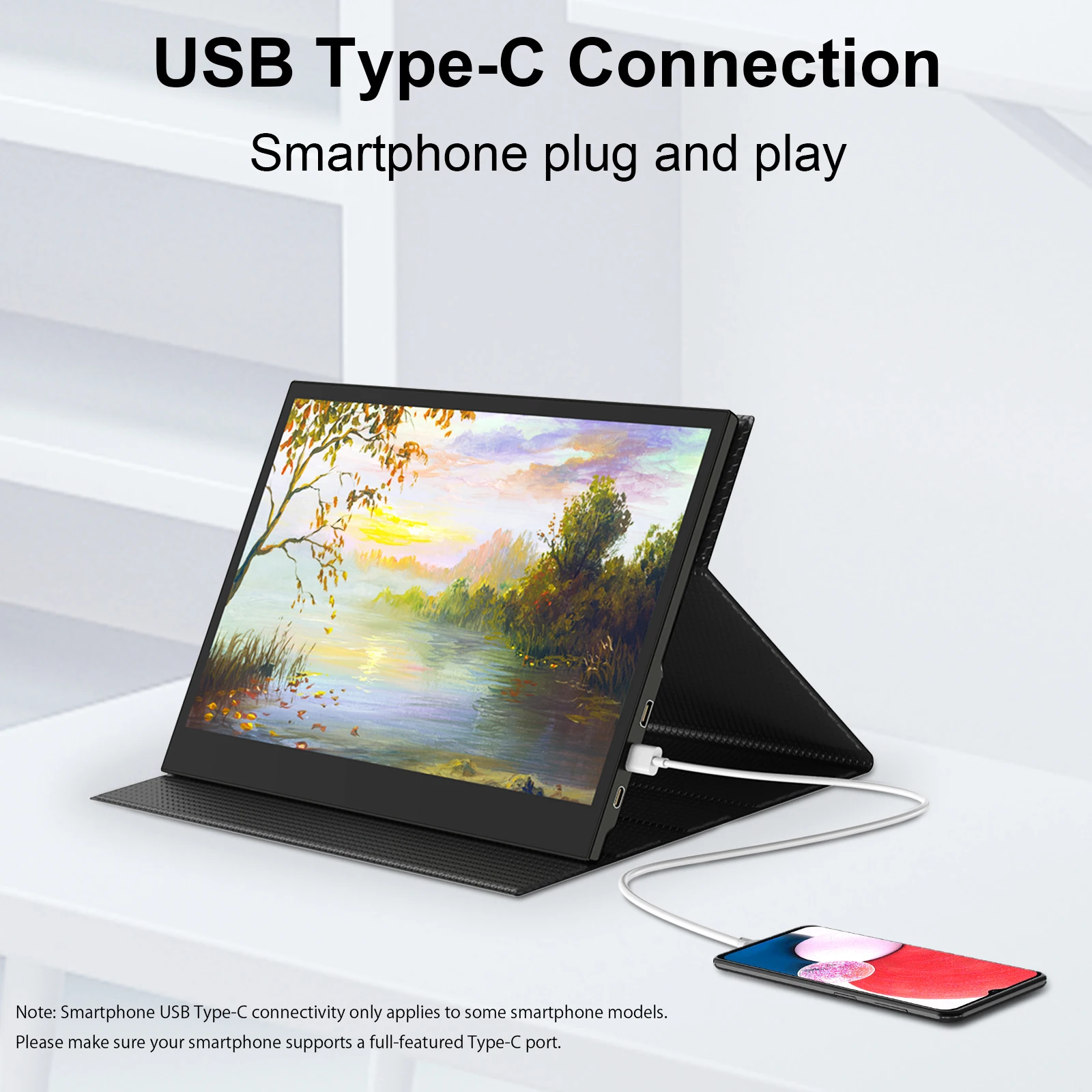 13.3'' Portable Touch Screen Monitor FHD 1080P IPS Travel Display