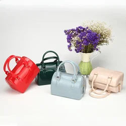 2024 Summer New One Shoulder Bag, Crossbody Portable Candy Transparent Mini Pillow Jelly Bag, Casual Women's Bucket Bag