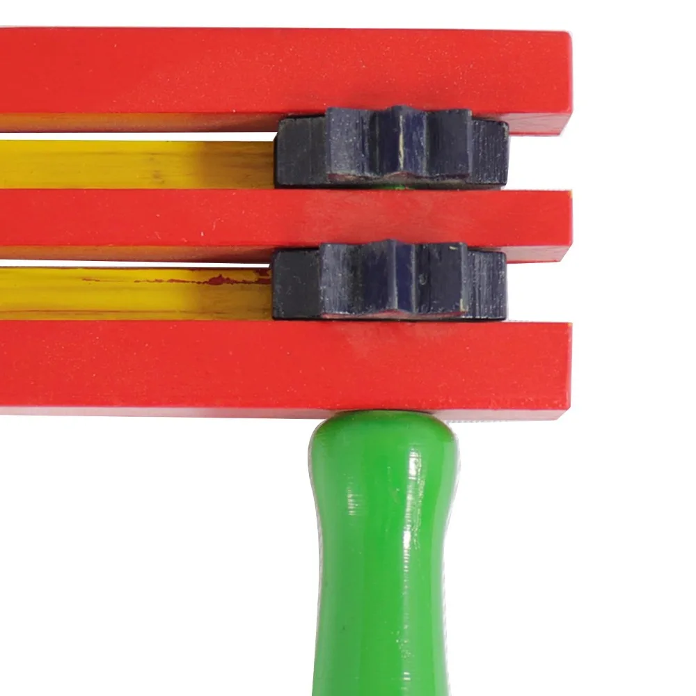 

Easy to Use Rattle Wood Ratchet Noise Makers Soundboard Wood Percussion Educational Games Wood Rattle