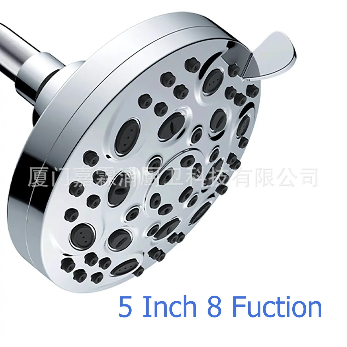 

North American Concealed Shower Head 5-inch Round Electroplated Top Spray Amazon Multi-functional Shower, Factory Direct Sales