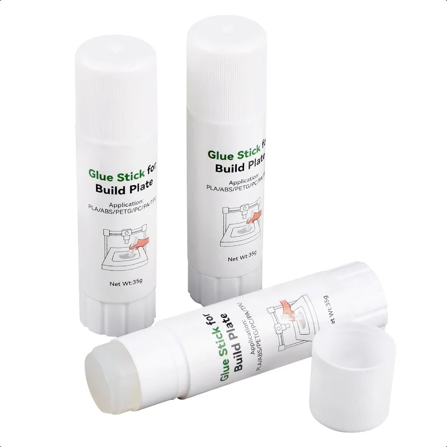 

3PCS 3D Printer Glue Stick Perfect First Layer Adhesion Reduce Warping on Heat Bed PVP Solid Glue Stick for PLA ABS PETG PC PA