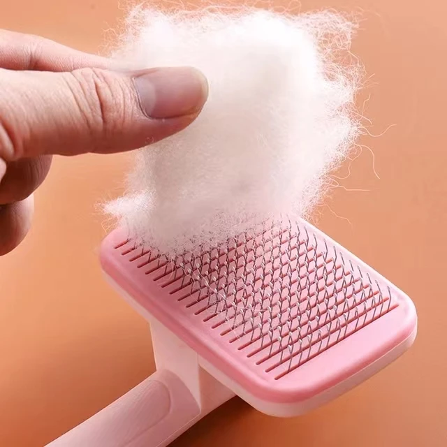 Self Cleaning Dog Brush Comb Pet Grooming Hair Remover Combs Brush Floating Hair Pet Grooming Brush Cat Supplies