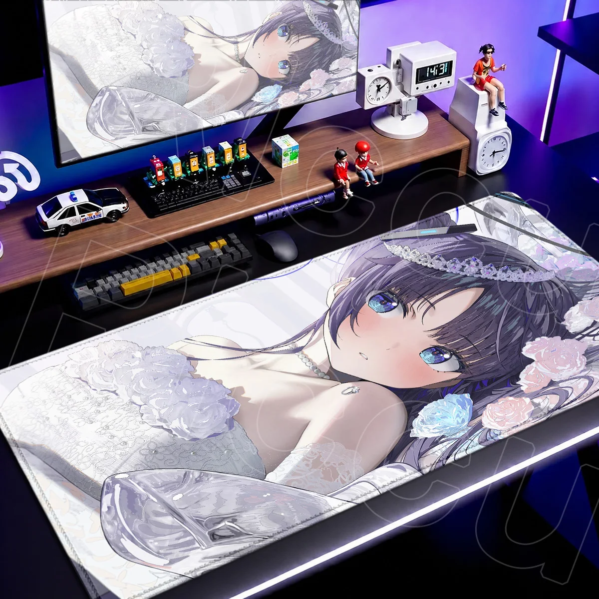 Blue Archive Hayase Yuuka Kawaii Girl New Mauspad HD Printing Office Laptop Keyboard Carpet E-sports Gamer Desktop Mat 900x400mm