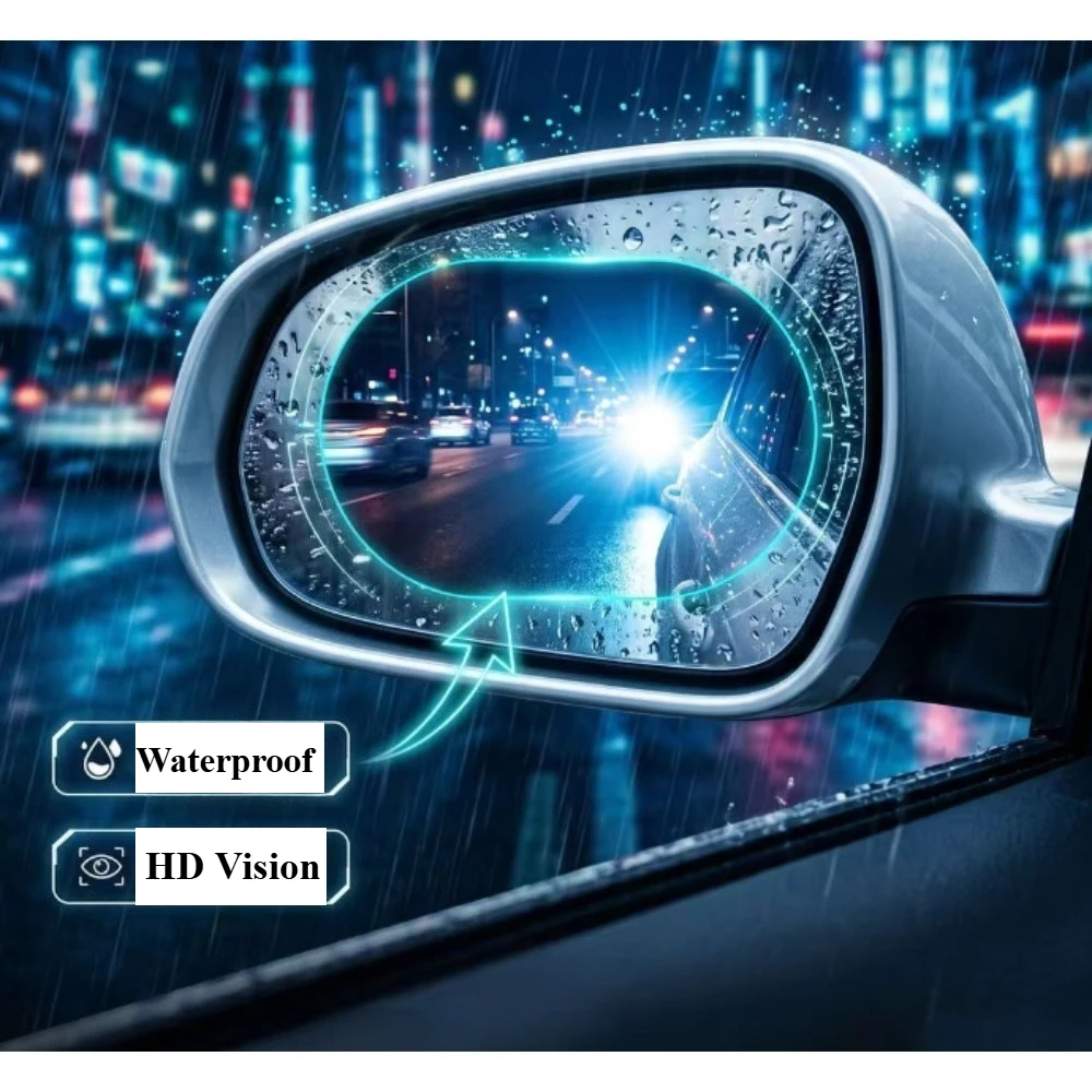 4pcs Anti Fog Film Glare Rainp - đánh giá và giá Anti Glare Car Rearview Mirror Film