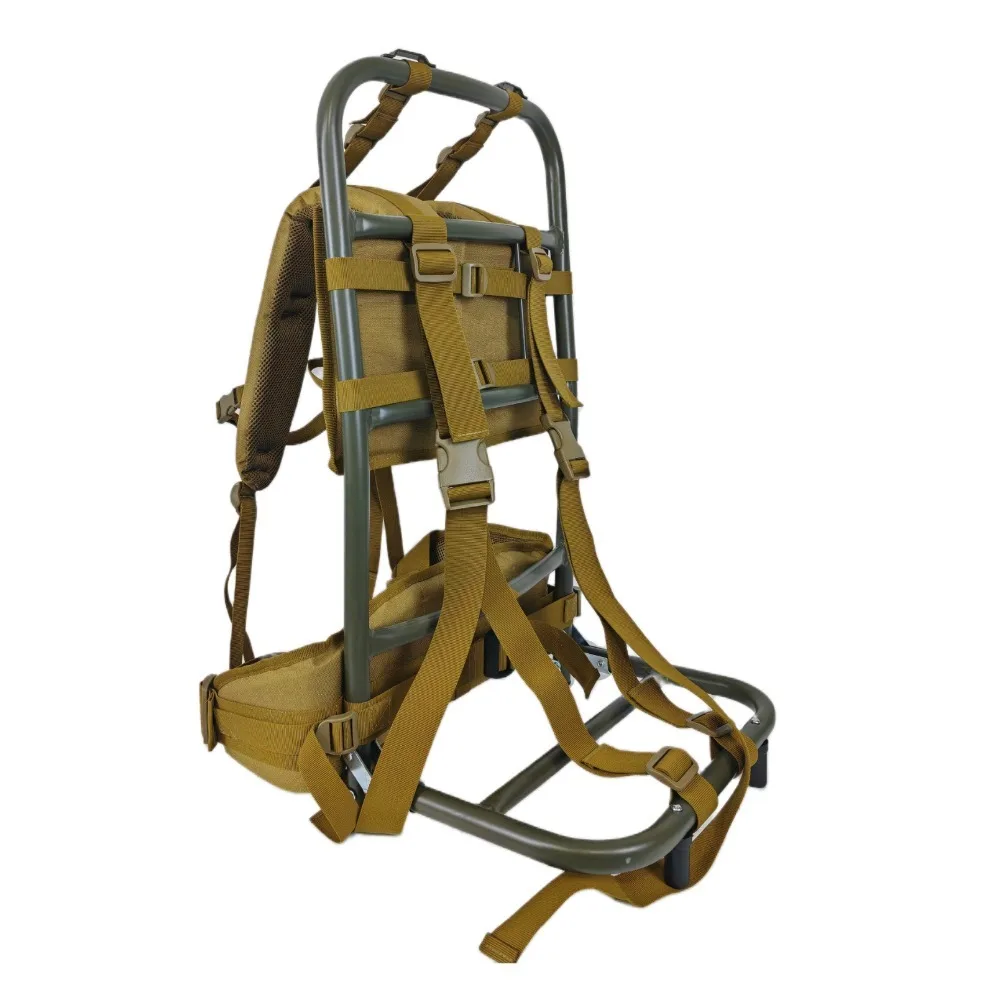 Aluminum alloy foldable backing frame Lightweight portable outer rack for high-intensity outdoor hiking