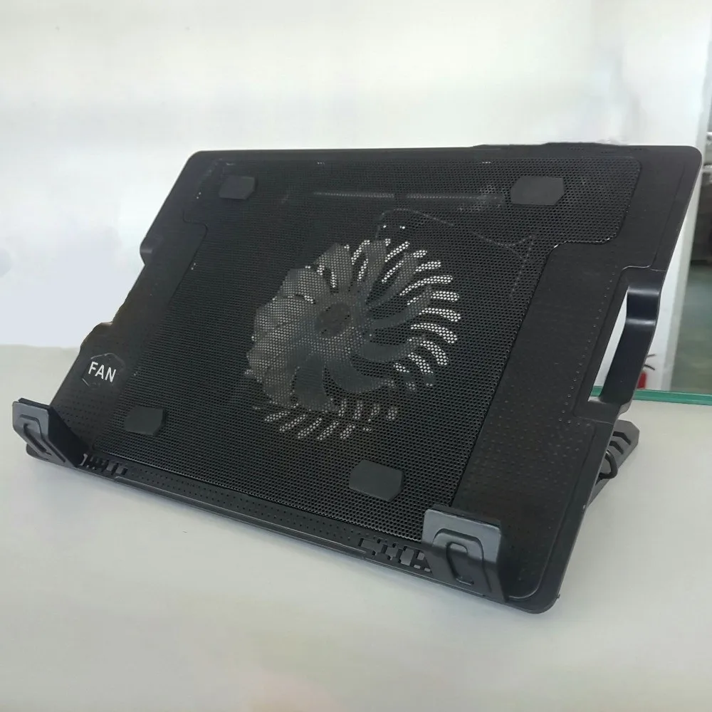 

Adjustable Laptop Cooling Fan Pad Two USB Port Portable Laptop Cooler Base Stand 15.6 Inch Cooling Notebook Radiator Bracket