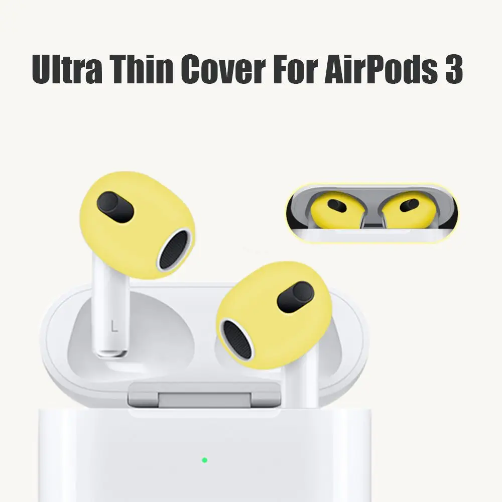 2 ชิ้น/1 คู่เปลี่ยนหูฟังหูฟังซิลิโคนหูฟัง Eartips สําหรับ AirPods 3