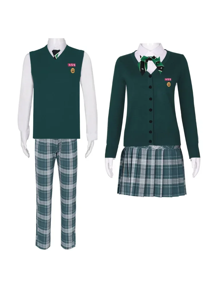 Nieuwe Anime Kids Meisje Rollenspel Cosplay Kostuums Zoey Volledige Kostuum Set voor K-pop Halloween Carnaval Party Suits Kleding Outfit - afbeelding 2