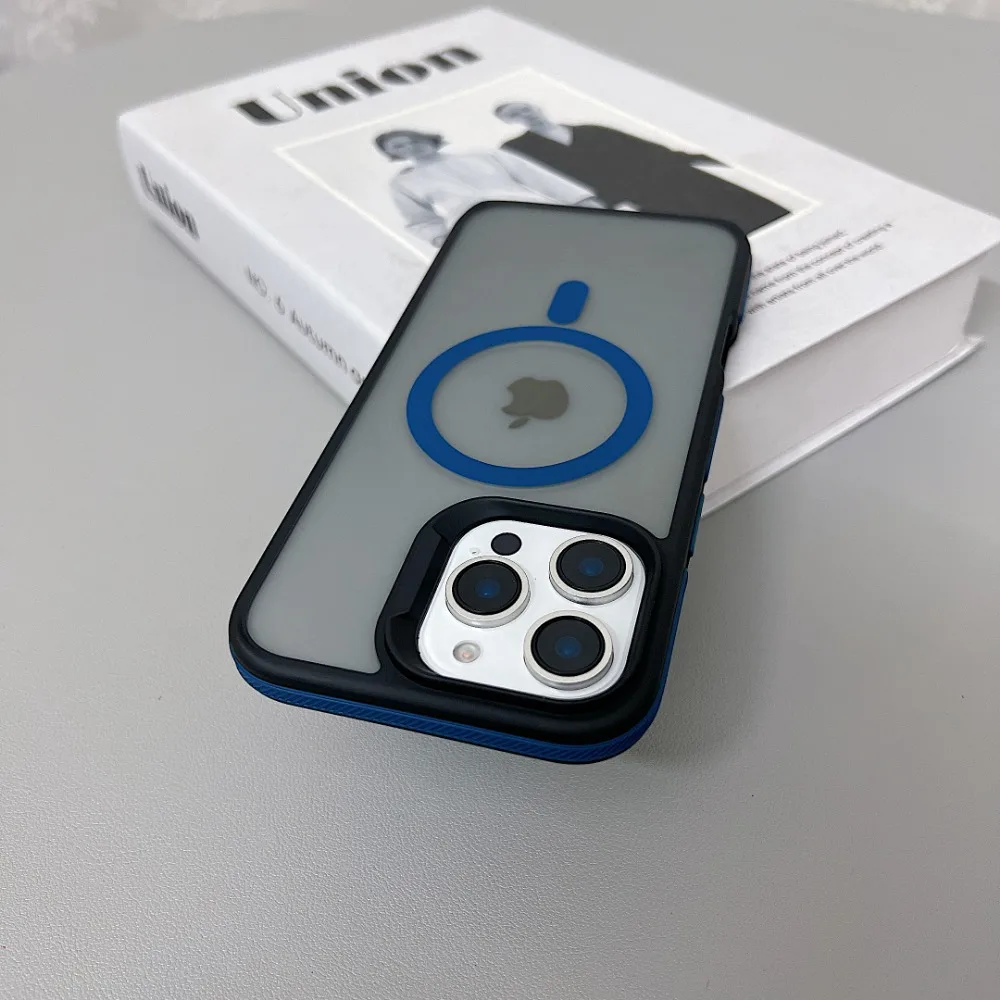 Luxuriöse Magnetische Matte Durchscheinende Stoßfeste Hülle für iPhone 18 ProMax 11 12 13 14 15 16 17 für Magsafe Kabelloses Laden – Detail 11