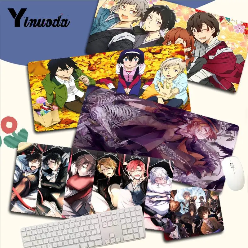 Dazai bungou stray dogs anime Non Slip PC Unique Game Mousepad Size for Deak Mat for overwatch csgo world of warcraft