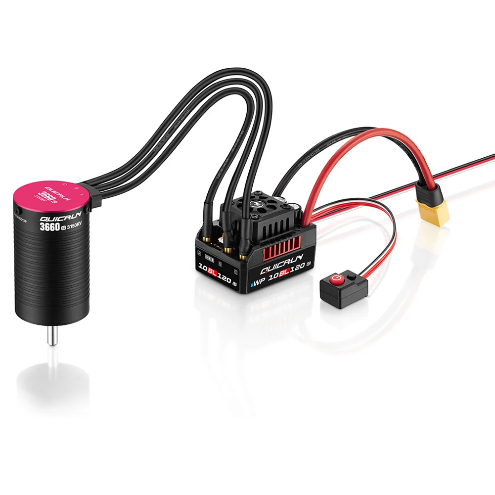 HOBBYWING QuicRun 3652SL 3250KV/4000KV/5400KV 3660SL muslimg2 motori Brushless Sensorless 2-3S per 1/10 1/8 RC Car Buggy