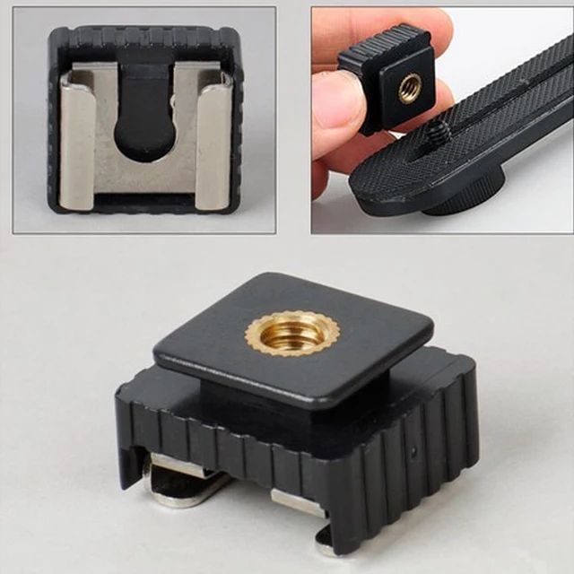 1szt SC-6 SC6 Adapter do gorącej stopki z zimnym mocowaniem do gorącej stopki z gwintem 1/4 do statywu Flash Speedlite Akcesoria do studia fotograficznego