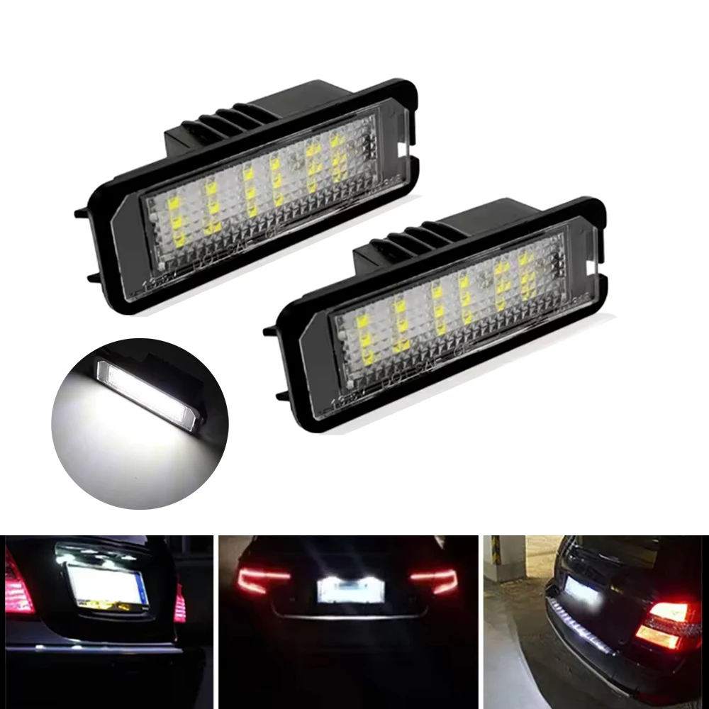 2 pz per VW LED numero targa luce lampada Golf4 5 6 7 Passat B6 CC Eos Polo Superb Seat Leon Altea CANbus nessun errore bianco