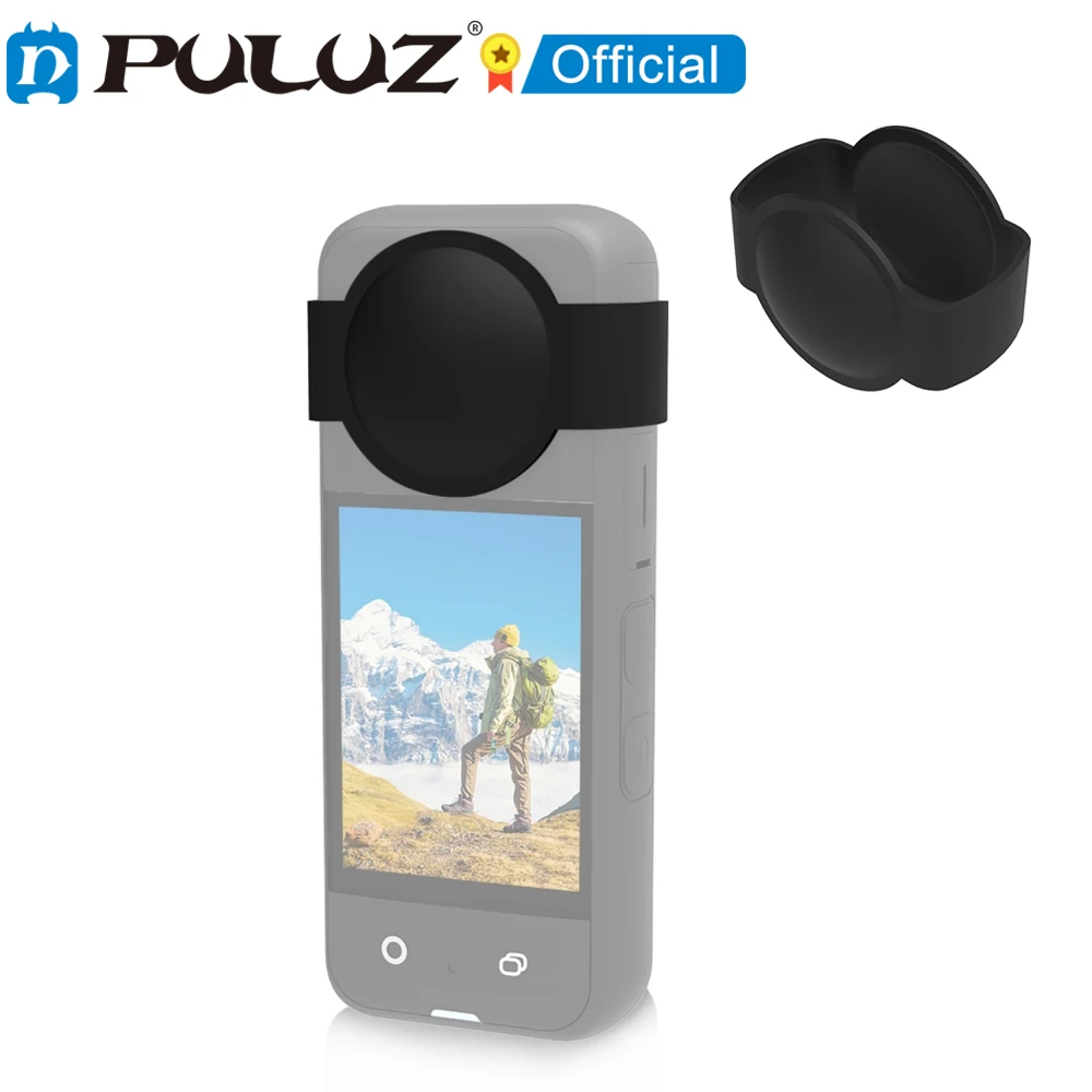 PULUZ for Insta360 X3 Silicone Protective Lens Cover Soft Lens Cap Case for Insta360 X3 360 Panoramic Camera Accessories