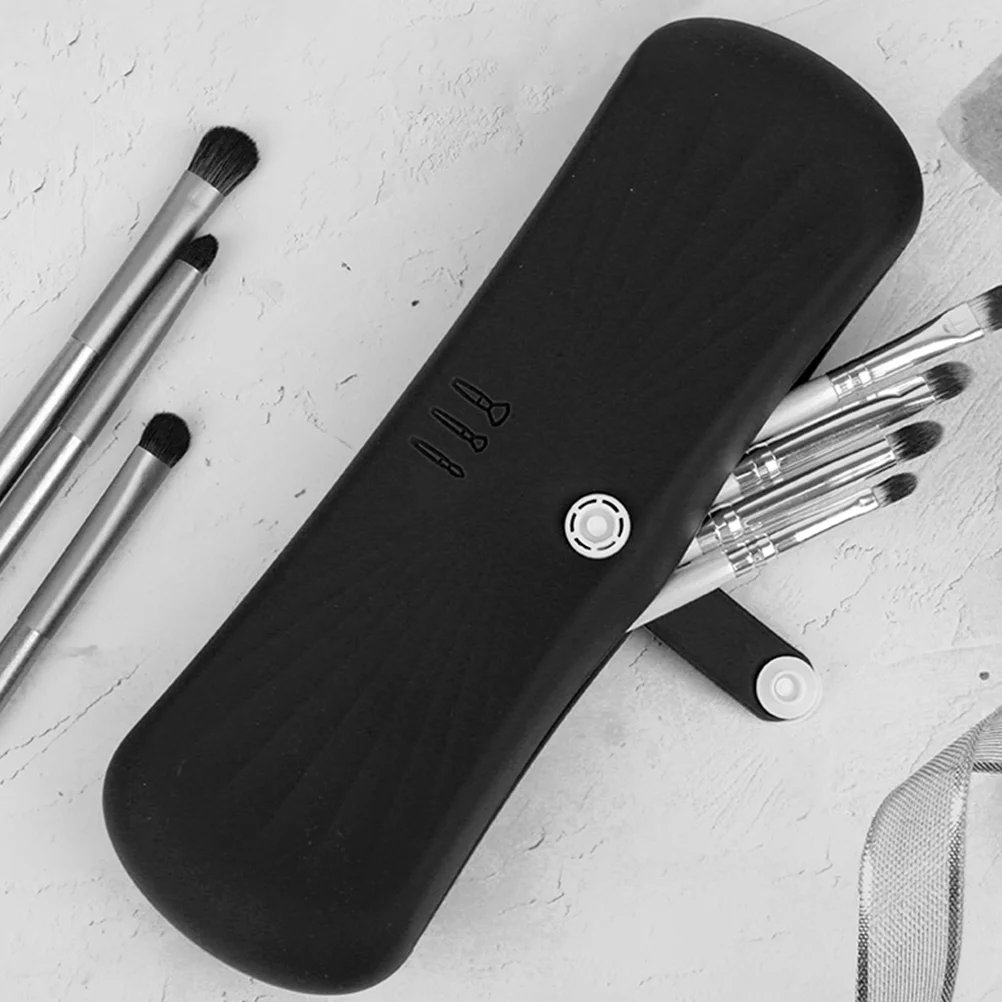 

Silicone Makeup Holder Travel Case Toiletries Container Toothbrush Bag Storage Portable Makeup Brush Case Durable